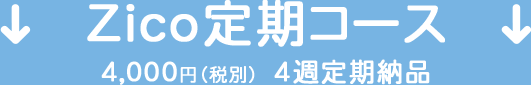 Zico定期コース４，０００円（税別）　4週定期納品